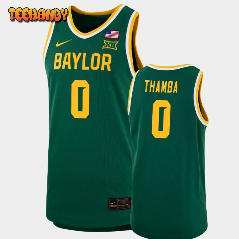 Men’s Baylor Bears Flo Thamba Green Replica Basketball Jersey