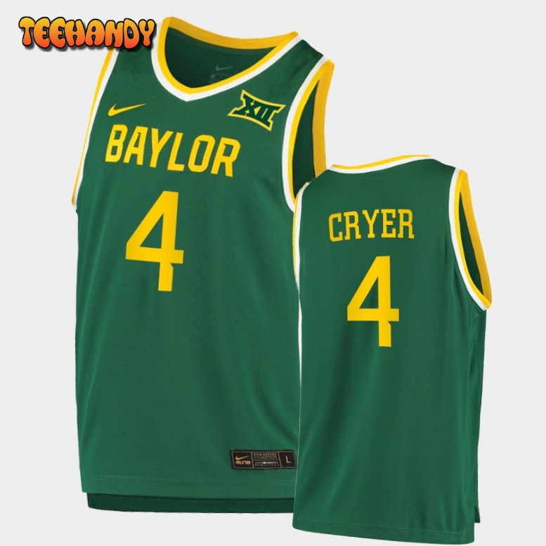 Men’s Baylor Bears LJ Cryer Green Home Jersey