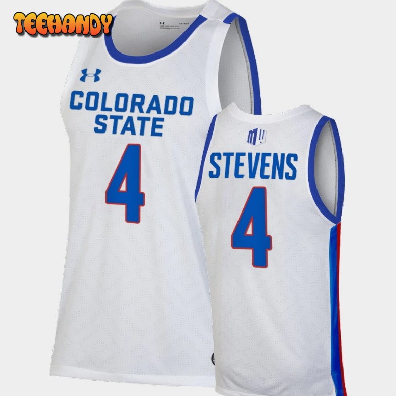 Men’s Colorado State Rams Isaiah Stevens White 2022 Pride Jersey