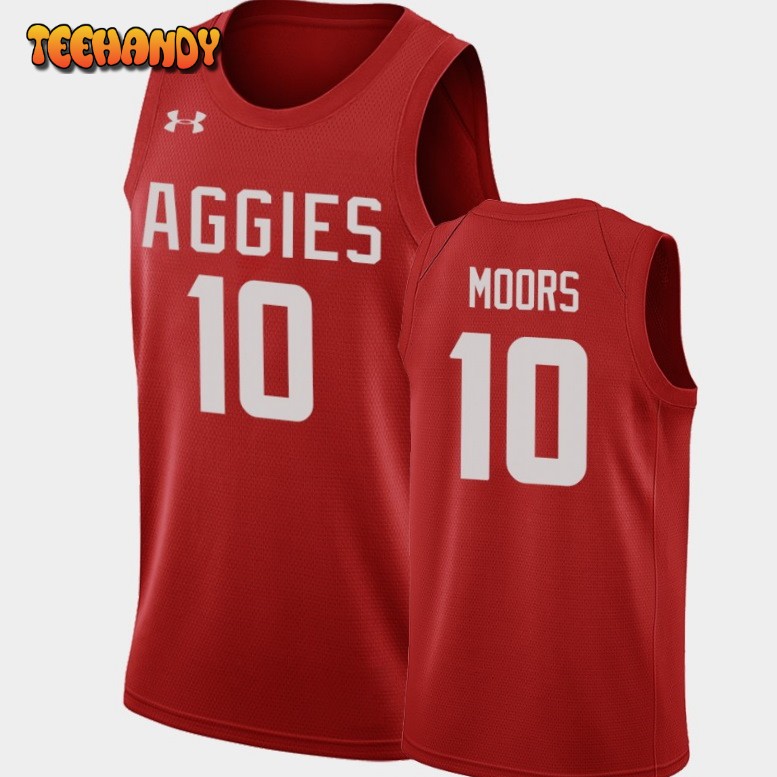 Men’s Colorado State Rams James Moors Orange Aggies College Basketball Jersey