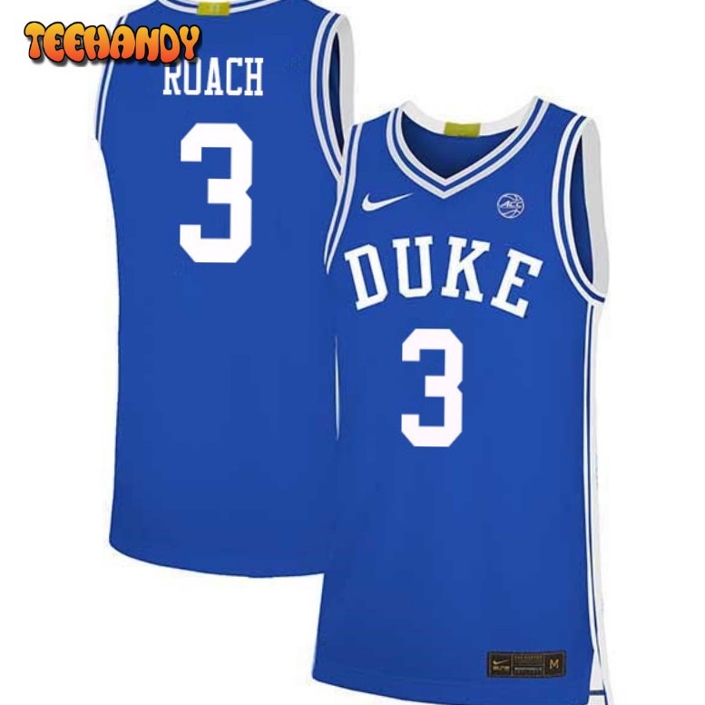 Men’s Duke Blue Devils Jeremy Roach Blue College Basketball Jersey