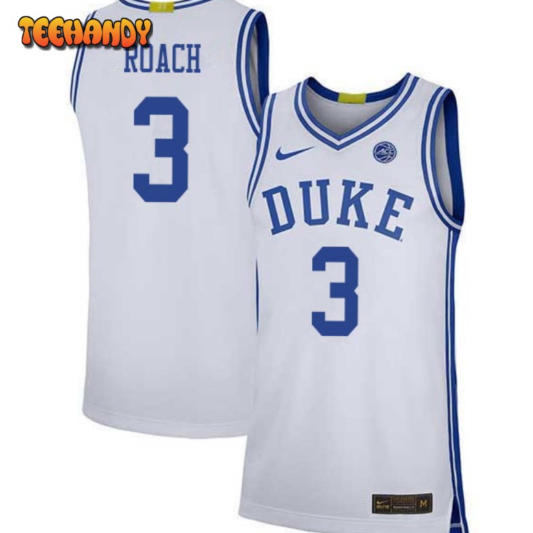 Men’s Duke Blue Devils Jeremy Roach White College Basketball Jersey