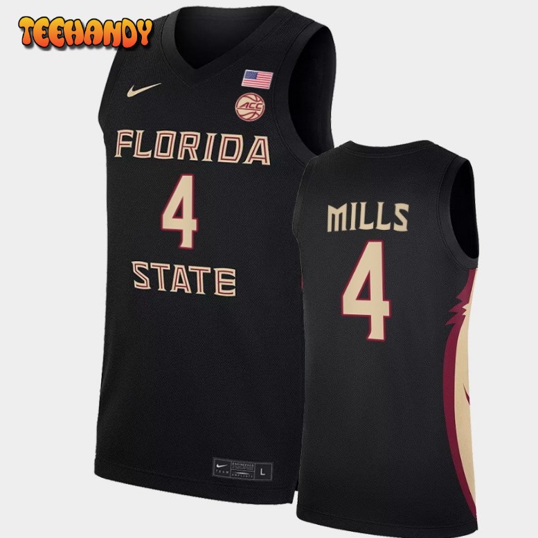 Men’s Florida State Seminoles Caleb Mills Black College Basketball Jersey