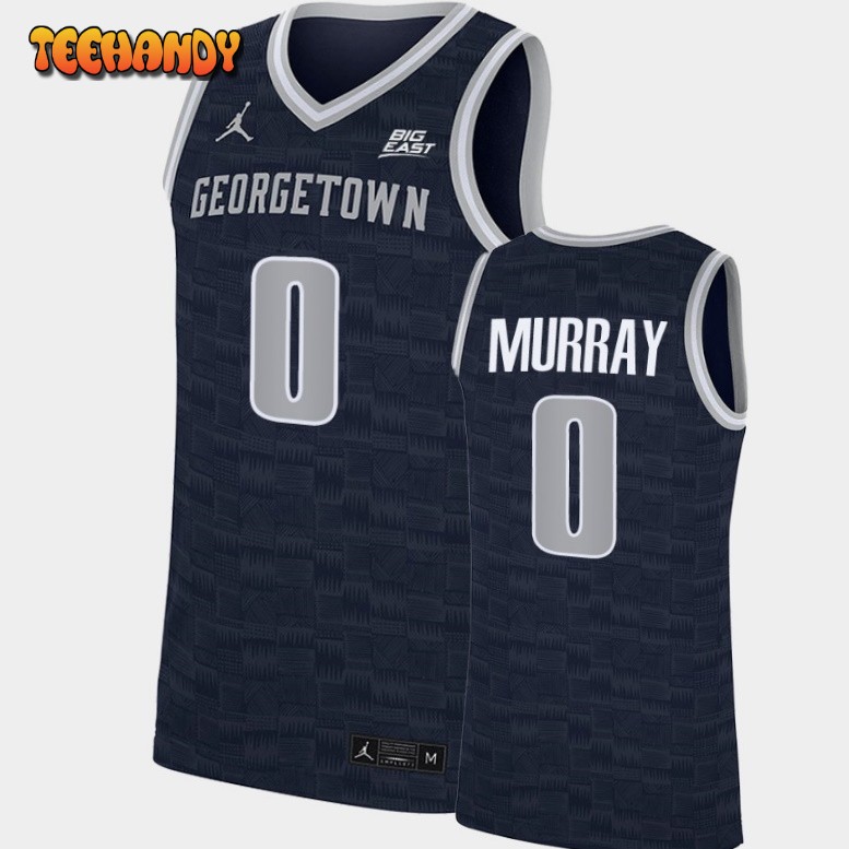 Men’s Georgetown Hoyas Brandon Murray Navy College Basketball Jersey