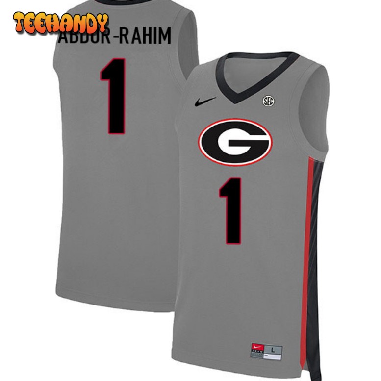 Men’s Georgia Bulldogs Jabri Abdur-Rahim Gray College Basketball Jersey