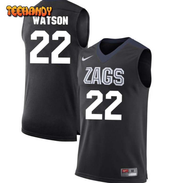 Men’s Gonzaga Bulldogs Anton Watson Black College Basketball Jersey