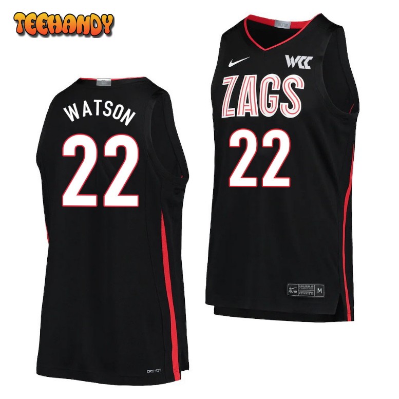 Men’s Gonzaga Bulldogs Anton Watson College Basketball Black Jersey