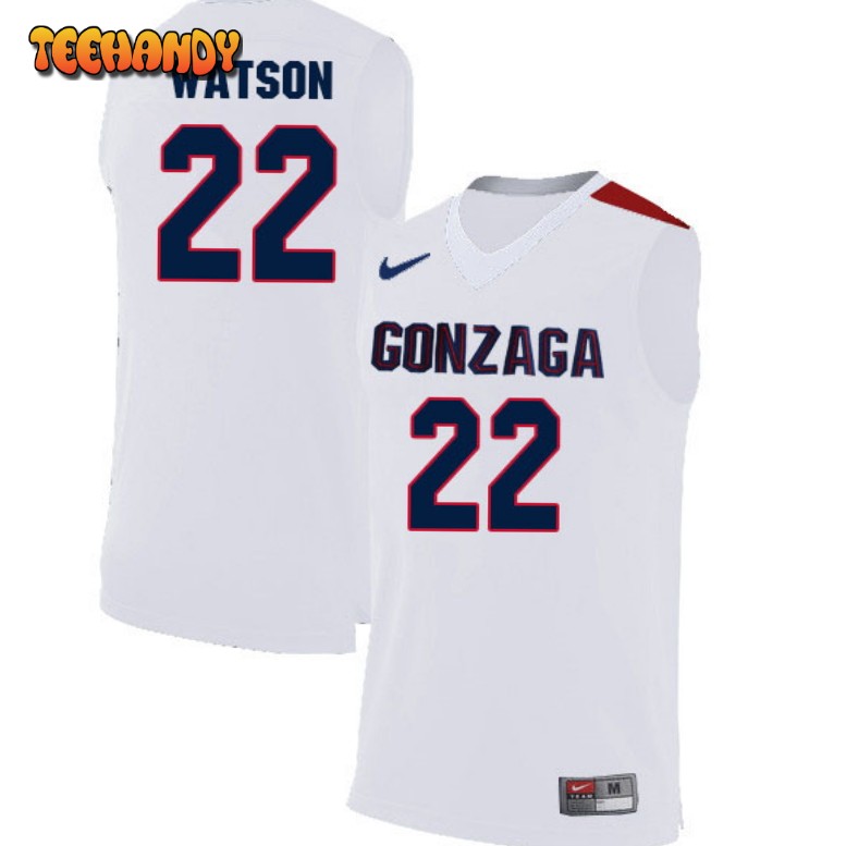 Men’s Gonzaga Bulldogs Anton Watson White College Basketball Jersey