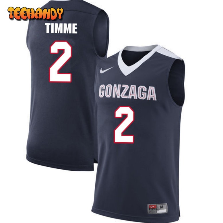 Men’s Gonzaga Bulldogs Drew Timme Navy College Basketball Jersey