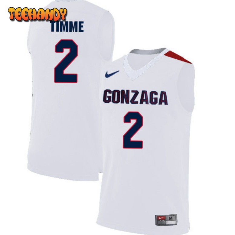 Men’s Gonzaga Bulldogs Drew Timme White Basketball Jersey