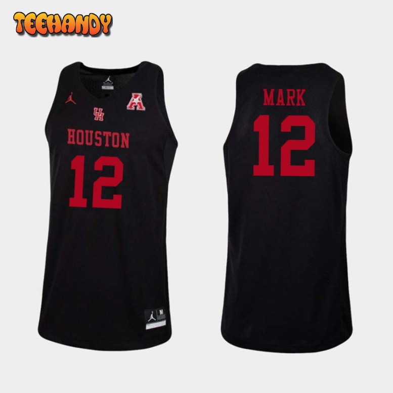 Men’s Houston Cougars Tramon Mark College Basketball Black Jersey