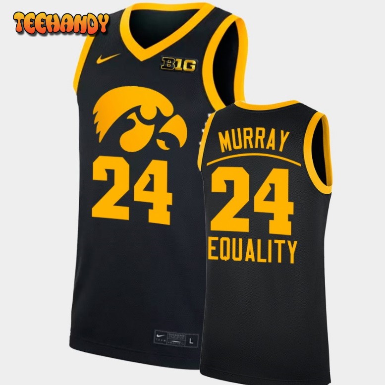 Men’s Iowa Hawkeyes Kris Murray Black 2022 Equality Jersey