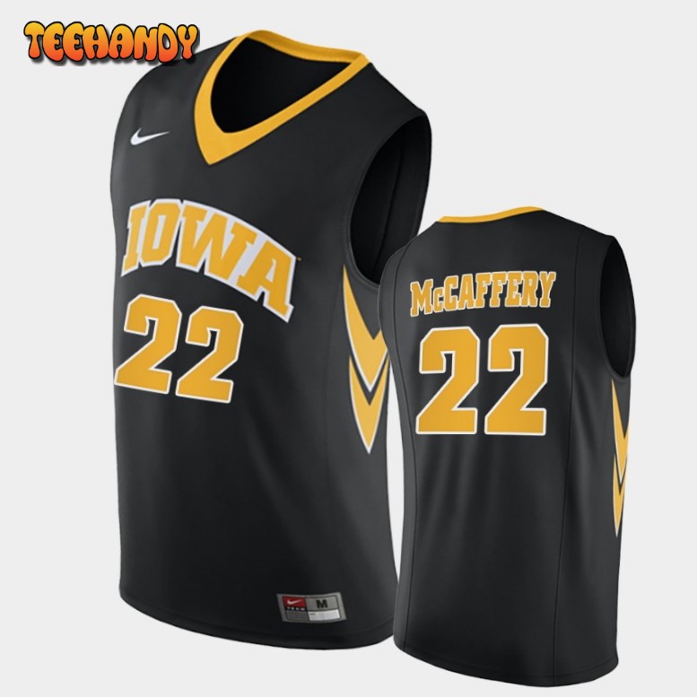 Men’s Iowa Hawkeyes Patrick McCaffery Black Replica College Basketball Jersey