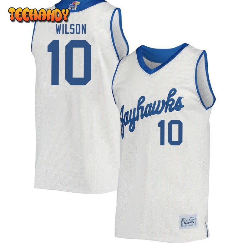 Men’s Kansas Jayhawks Jalen Wilson College Basketball Retro Jersey