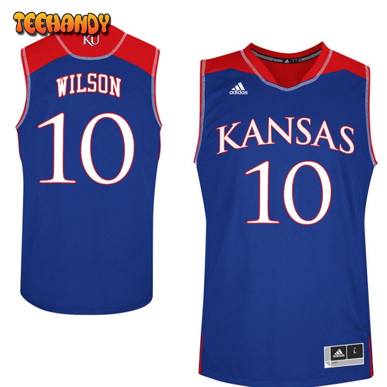 Men’s Kansas Jayhawks Jalen Wilson College Basketball Royal Jersey