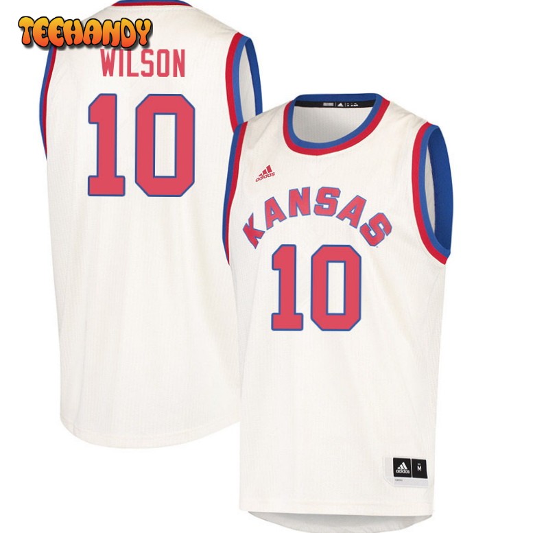 Men’s Kansas Jayhawks Jalen Wilson Cream College Basketball Jersey