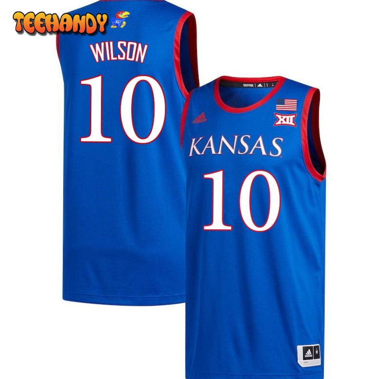 Men’s Kansas Jayhawks Jalen Wilson Royal College Basketball Jersey