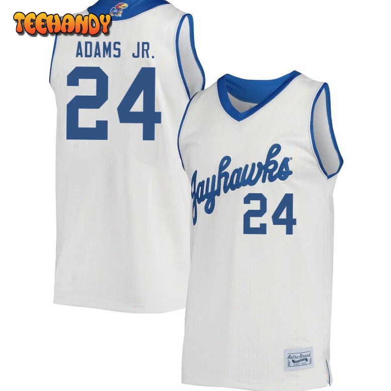 Men’s Kansas Jayhawks KJ Adams Jr. College Basketball Retro Jersey