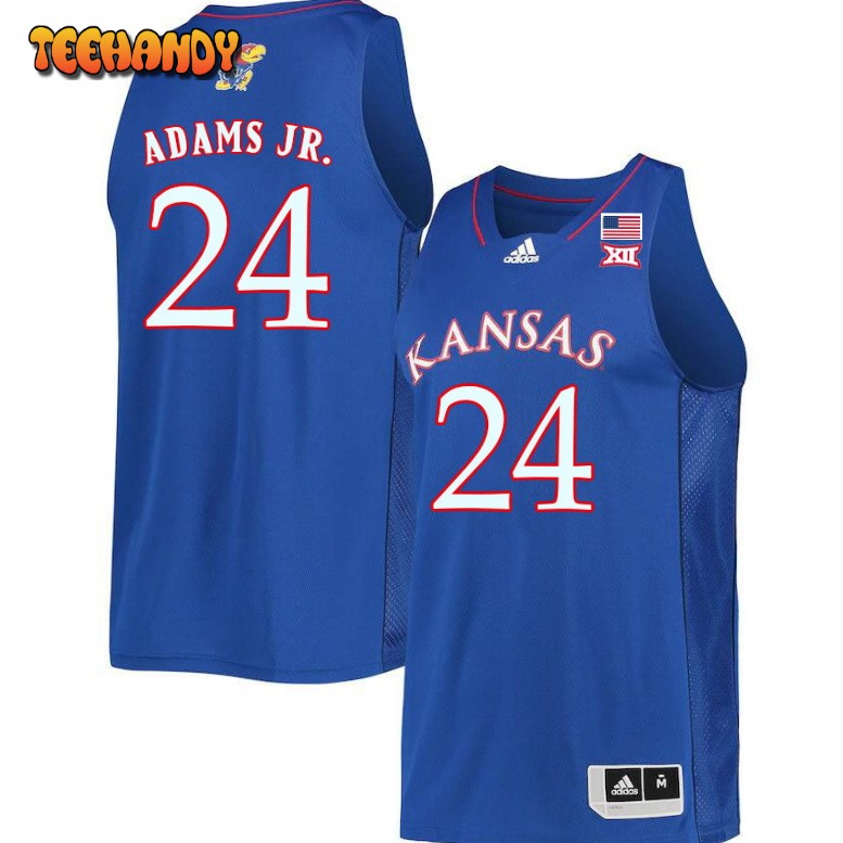 Men’s Kansas Jayhawks KJ Adams Jr. College Basketball Royal Jersey