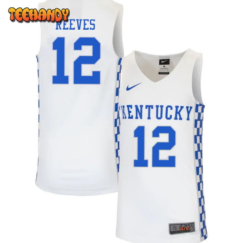 Men’s Kentucky Wildcats Antonio Reeves College Basketball White Jersey