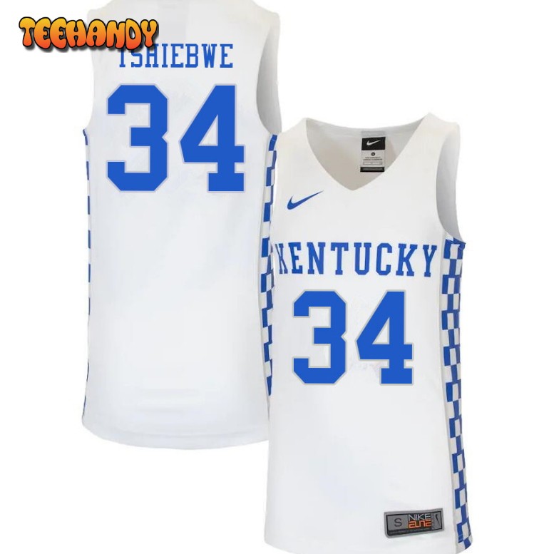 Men’s Kentucky Wildcats Oscar Tshiebwe College Basketball White Jersey