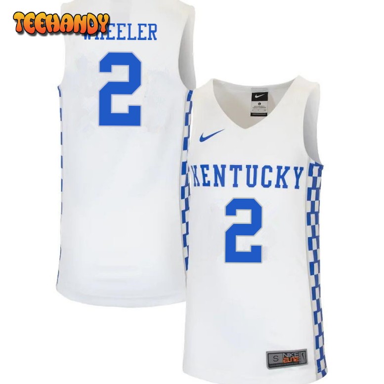 Men’s Kentucky Wildcats Sahvir Wheeler College Basketball White Jersey