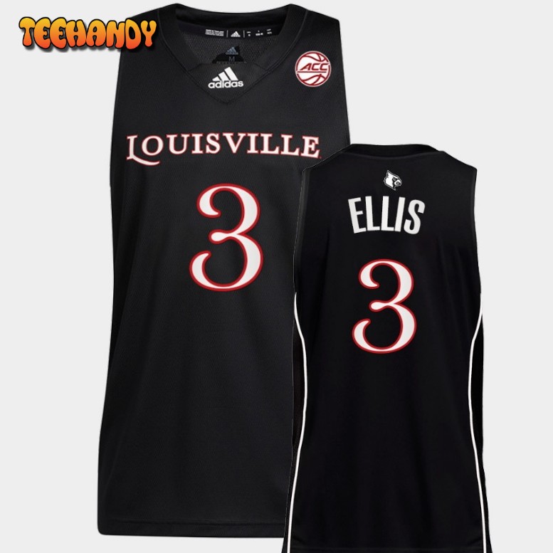 Men’s Louisville Cardinals El Ellis Black College Basketball Jersey