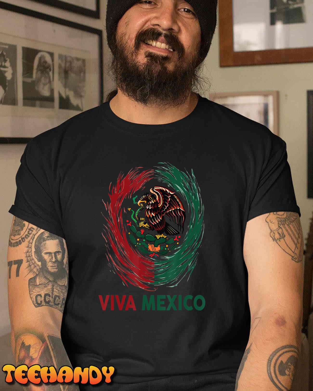 Mexican Viva Mexico Independence Day Flag women men Kids T-Shirt