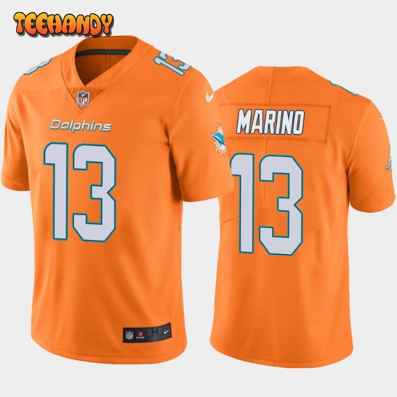 Miami Dolphins Dan Marino Orange Color Rush Limited Jersey