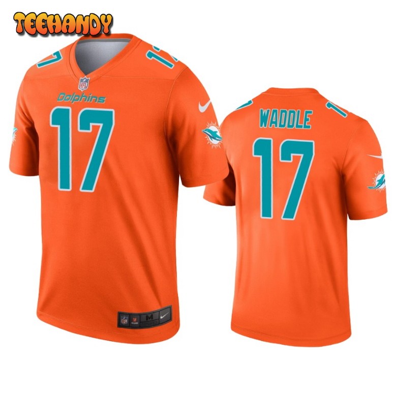 Miami Dolphins Jaylen Waddle Orange Inverted Limited Jersey