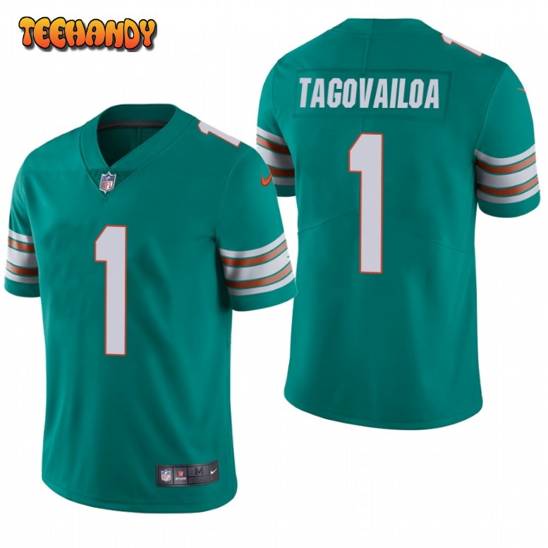 Miami Dolphins Tua Tagovailoa Aqua Alternate Limited Jersey