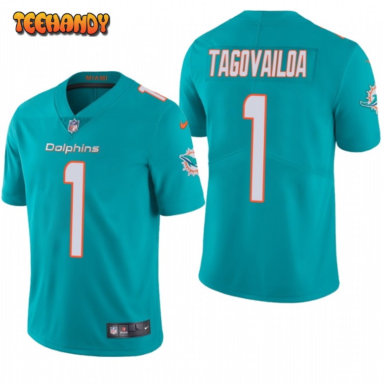 Miami Dolphins Tua Tagovailoa Aqua Limited Jersey