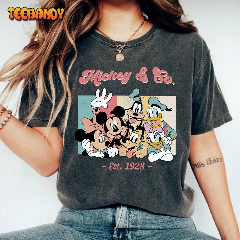 Mickey & Co 1928 Vintage T-Shirt, Retro Vintage Disney Shirt