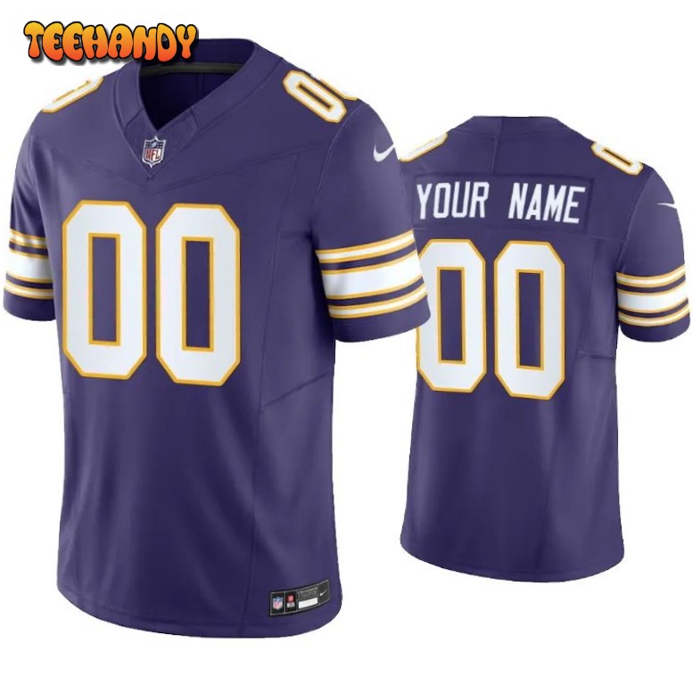 Minnesota Vikings Custom Purple Classic Limited Jersey