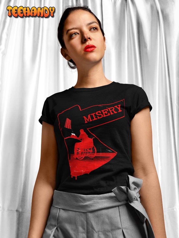 Misery Movie Poster T Shirt, 90s Horror Movie Graphic T Shirt