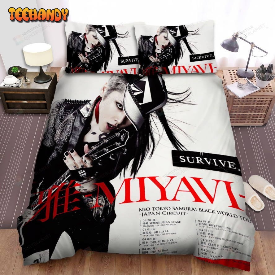 Miyavi Survive Tour Poster Bed Sheets Spread Comforter Duvet Cover Bedding Sets