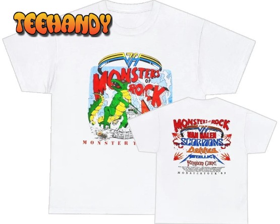 Monsters of Rock Monster Tour 1988 – Van Halen Scorpions Dokken Metallica Tour Shirt