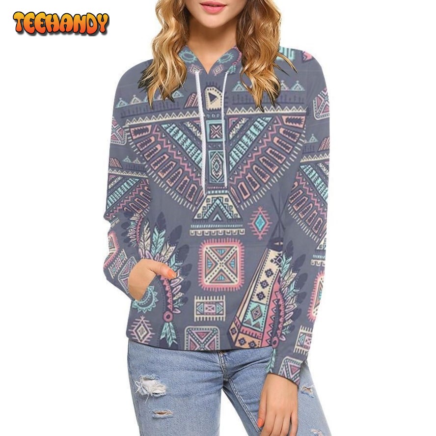 Navajo Native Aztec Indians American Tribal Print Pullover 3D Hoodie