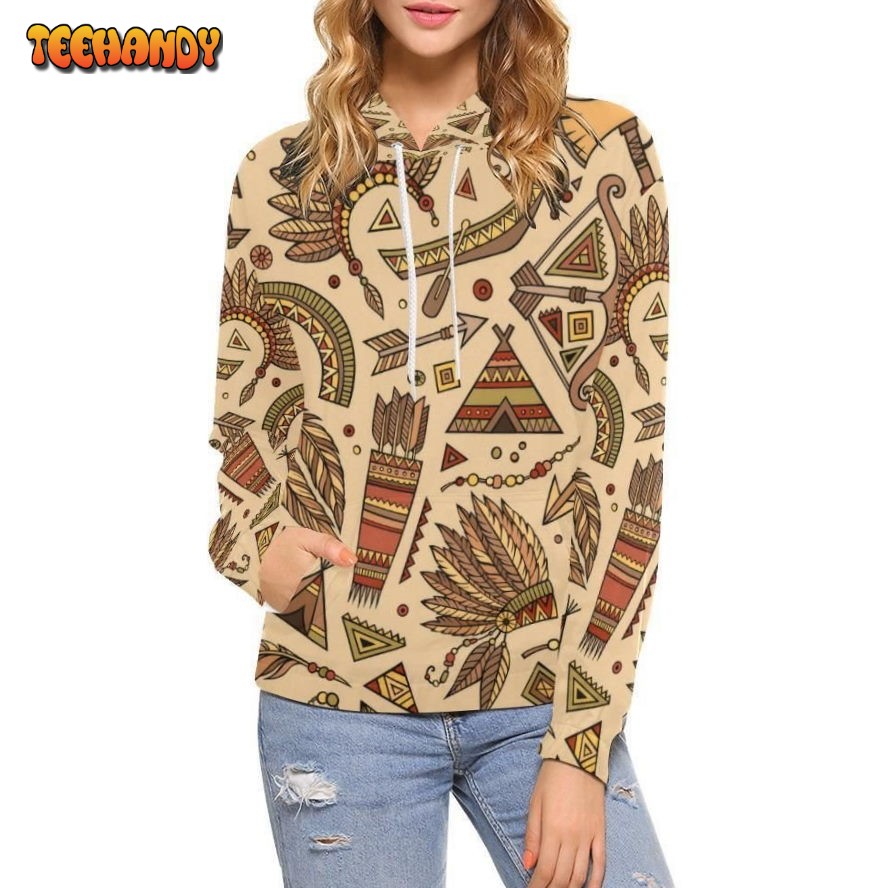 Navajo Tribal Aztec Native Indians American Print Pullover 3D Hoodie