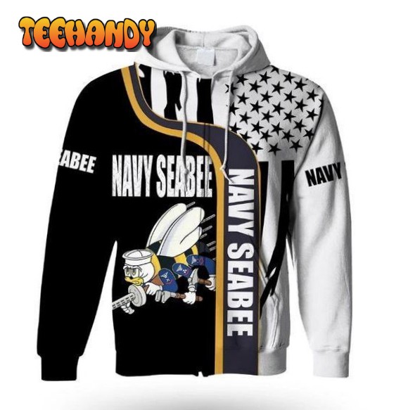 Navy Seabee Usa Flag 3D Hoodie For Men For Women All Over Printed Hoodie