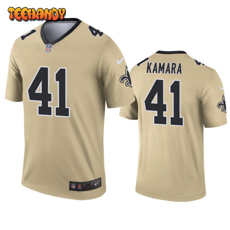 New Orleans Saints Alvin Kamara Gold Inverted Limited Jersey