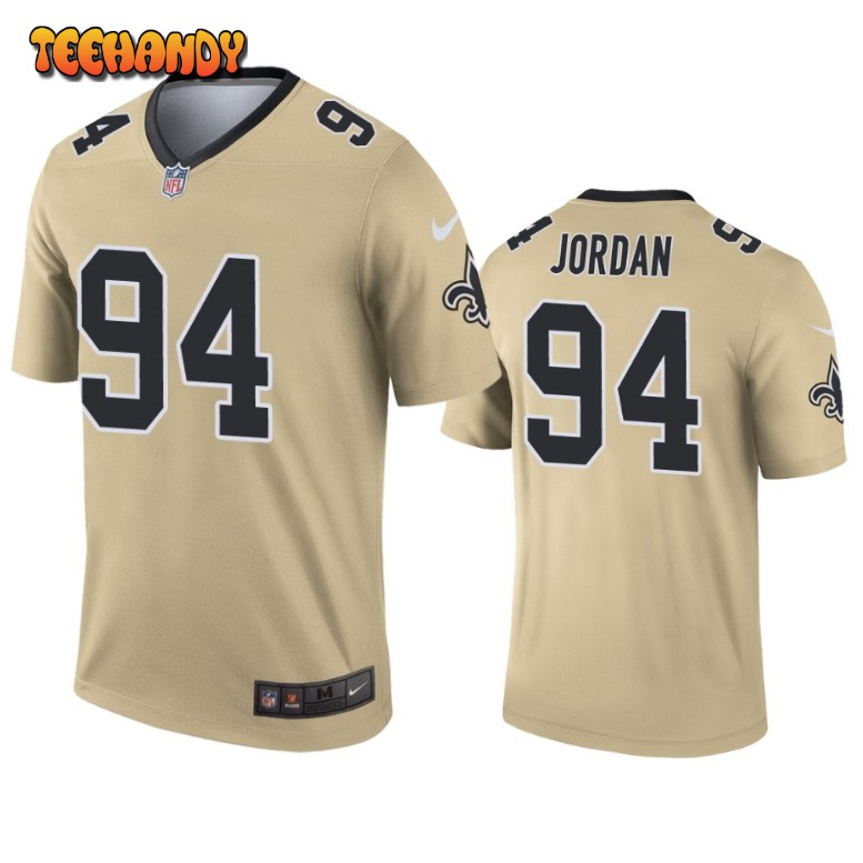 New Orleans Saints Cameron Jordan Gold Inverted Limited Jersey