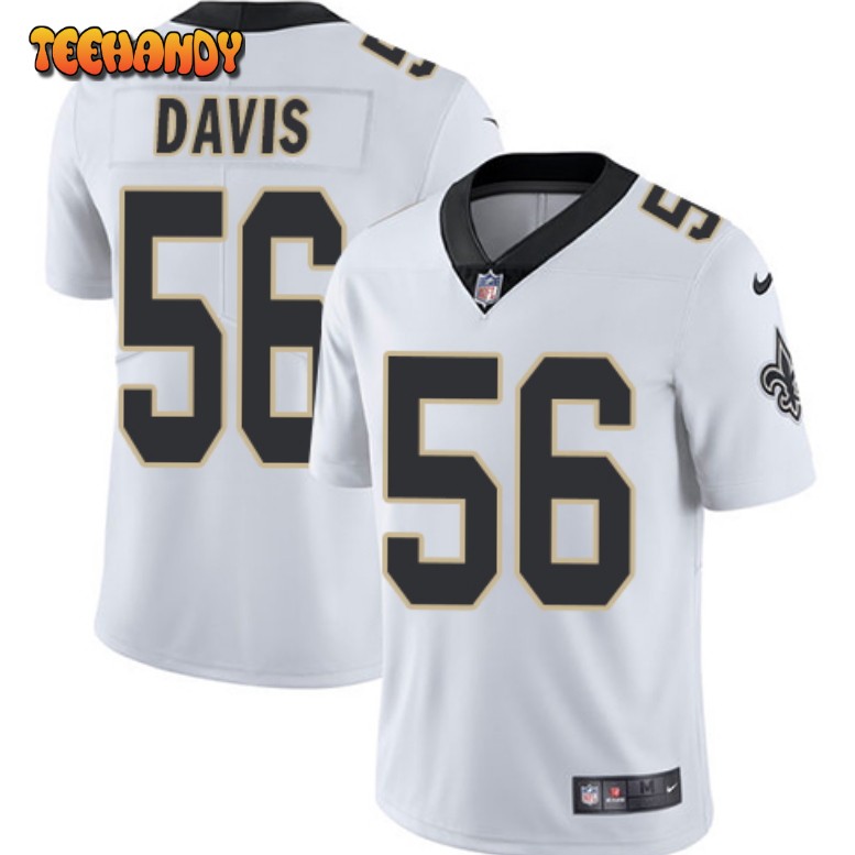 New Orleans Saints Demario Davis White Limited Jersey