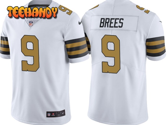 New Orleans Saints Drew Brees White Color Rush Limited Jersey