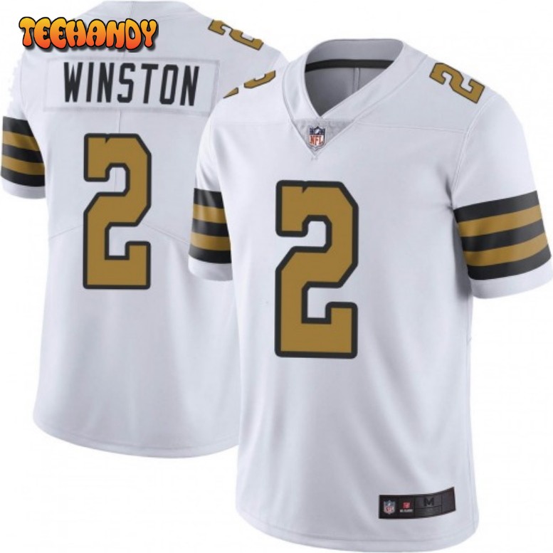 New Orleans Saints Jameis Winston White Color Rush Limited Jersey