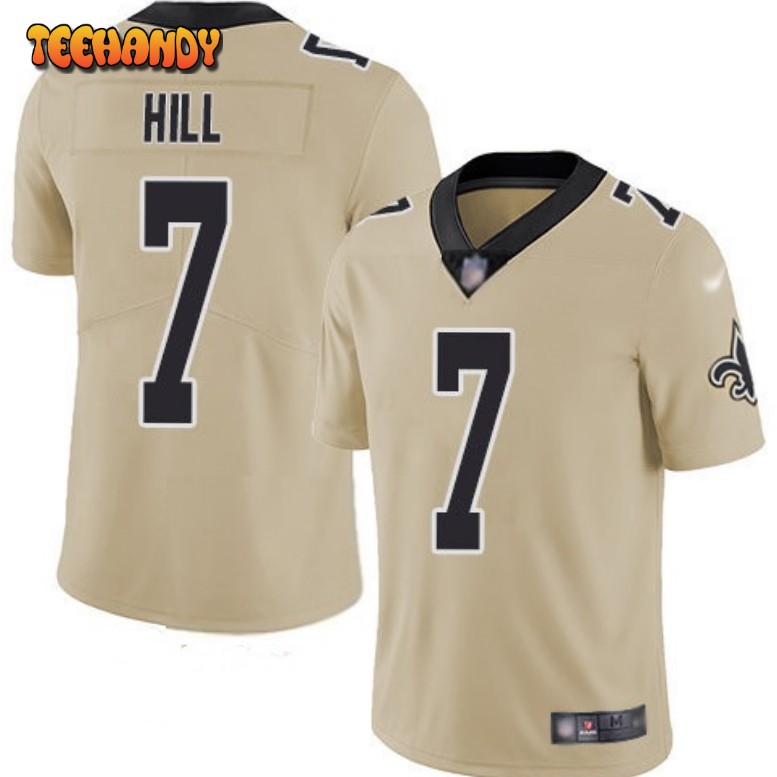 New Orleans Saints Taysom Hill Gold Inverted Limited Jersey