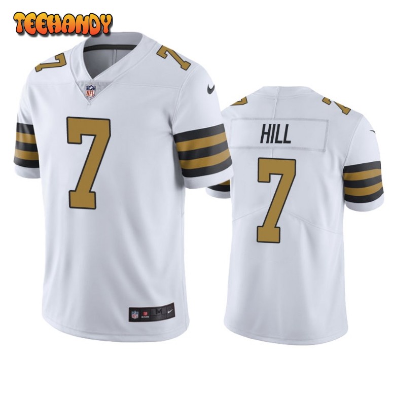 New Orleans Saints Taysom Hill White Color Rush Limited Jersey