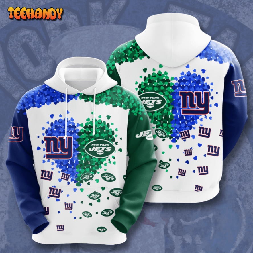 New York Giants Vs New York Jets 3D Hoodie Sweatshirt For Fans Men Women