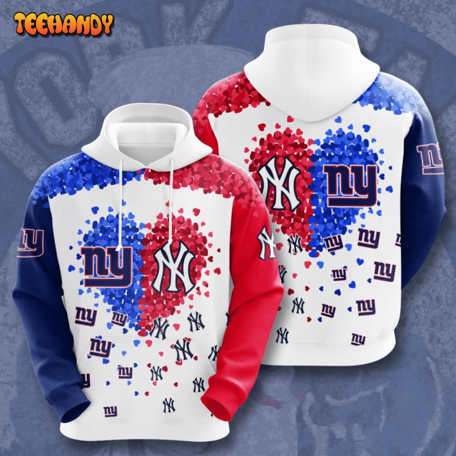 New York Giants Vs New York Yankees 3D Hoodie For Men For Women