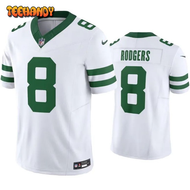 New York Jets Aaron Rodgers White Legacy Limited Jersey